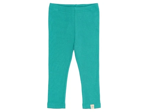 Turkis legging i rib fra Petit Piao PP102 turquiose